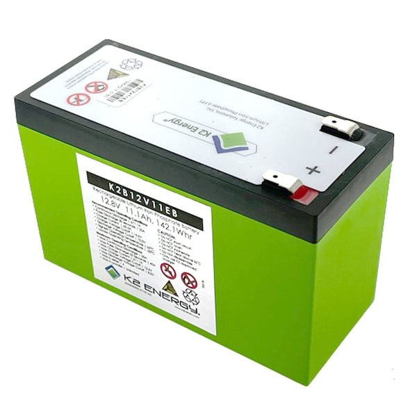 12V 11Ah K2B12V11EB Lithium Iron Phosphate Battery With BMS